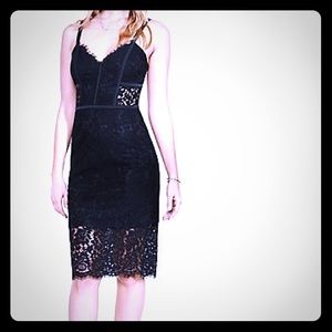 Express Black Lace Dress